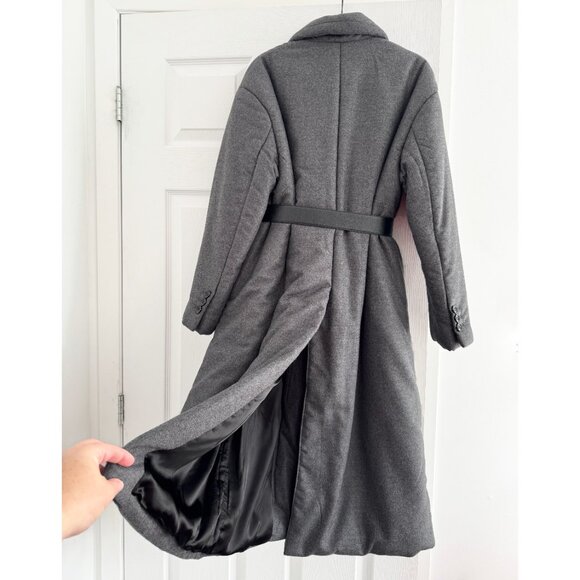 Prada Puffy Wool Coat in Grey, size 38IT (fits like a size 2/4) - Picture 5 of 9